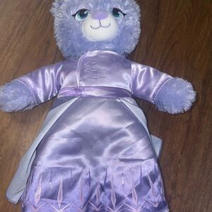 Build A Bear purple Anna Bear plush Frozen 2 with outfit